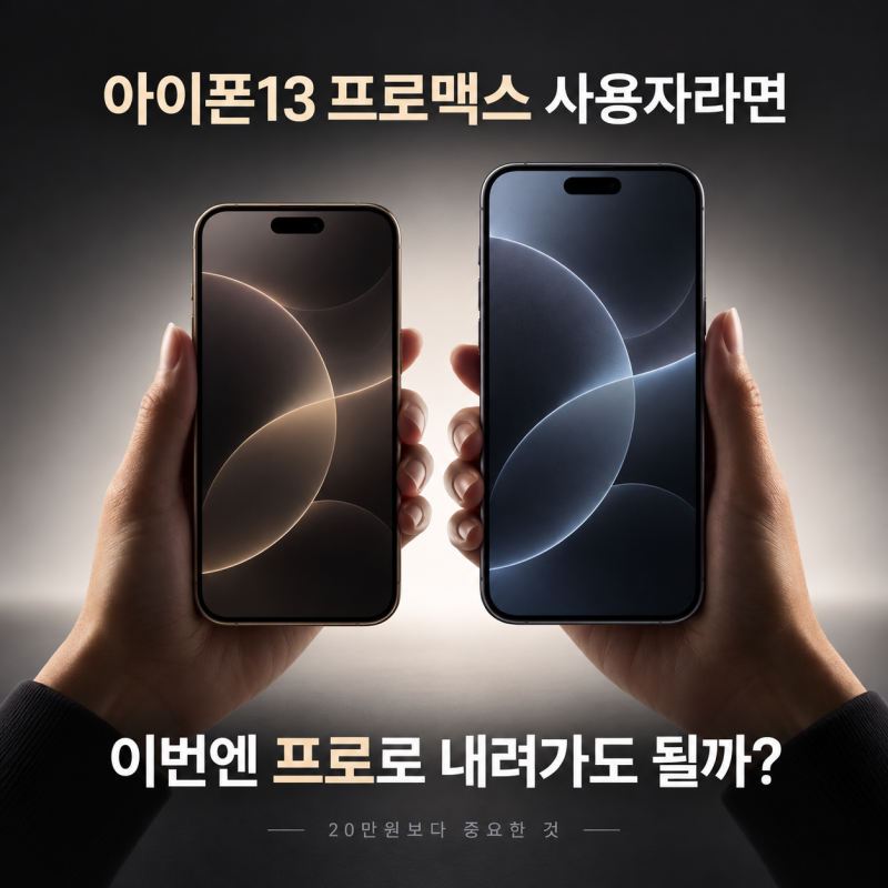 아이폰13 프로맥스 사용자라면 이번엔 아이폰18 프로도 괜찮을까? 20만원 차이보다 중요한 것
