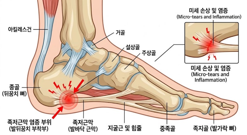 발뒷꿈치 통증, 족저근막염의 원인과 한의학 치료법[언양 한의원]