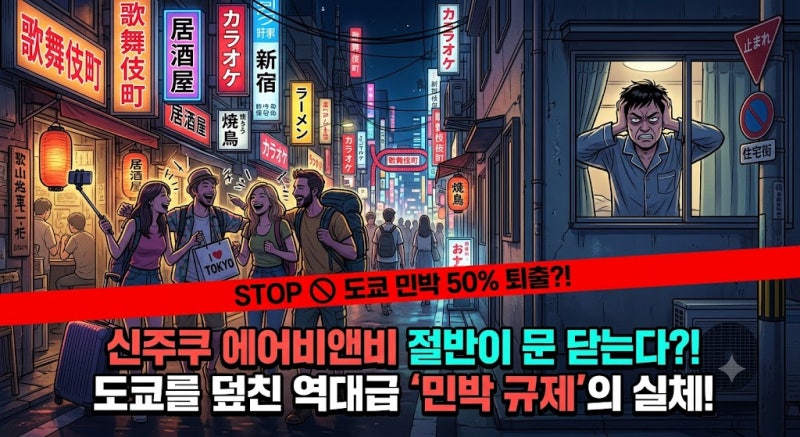 도쿄 에어비앤비 절반이 문 닫는다? 일본 여행 숙소 대란 진짜 시작될까?