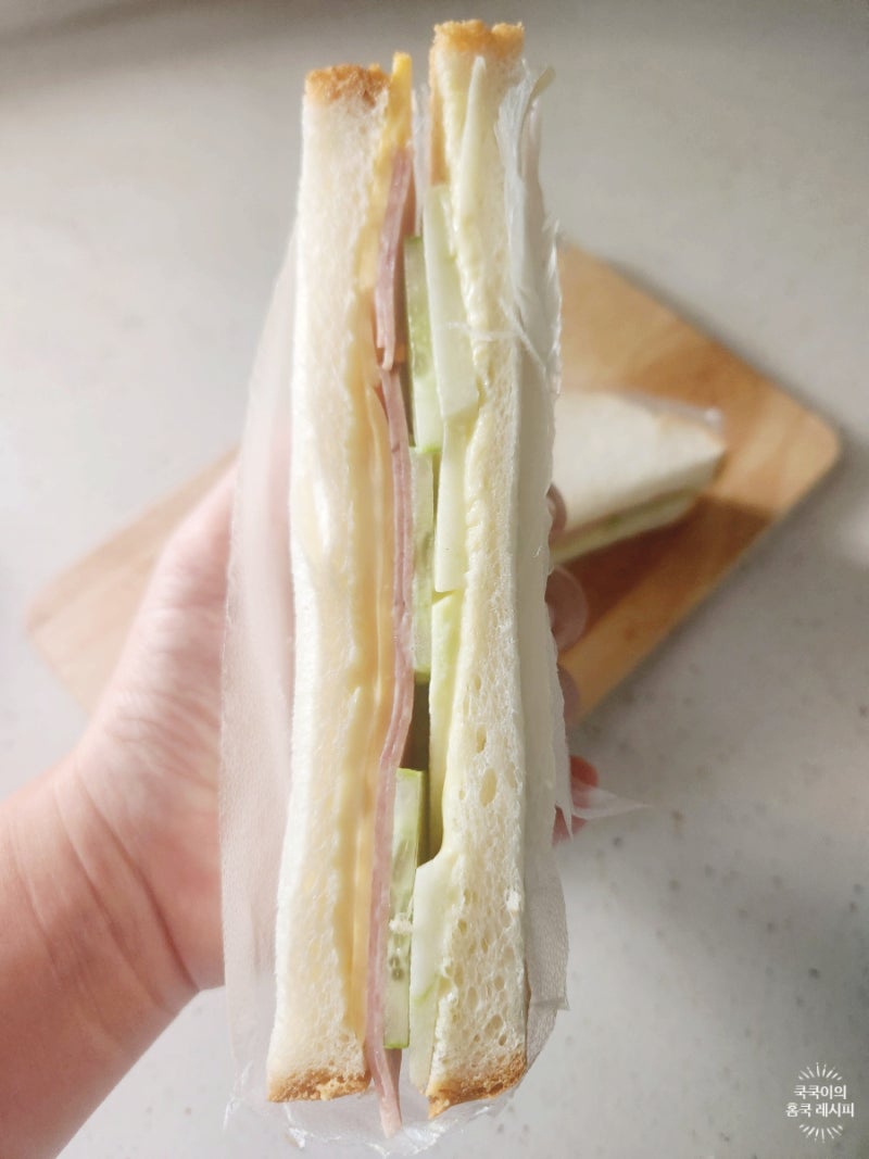 햄치즈 샌드위치 만들기 맛있는 샌드위치 소스 비율