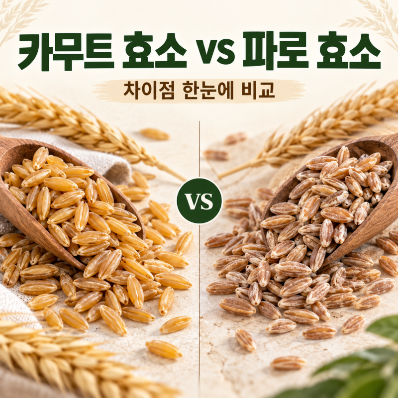 카무트 효소와 파로 효소 차이｜효능·성분·먹는법·고르는 법 총정리