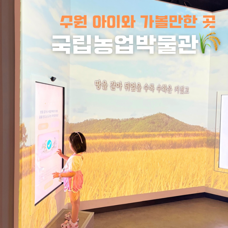 수원 아이와 가볼만한 곳, 국립농업박물관 어린이박물관 후기