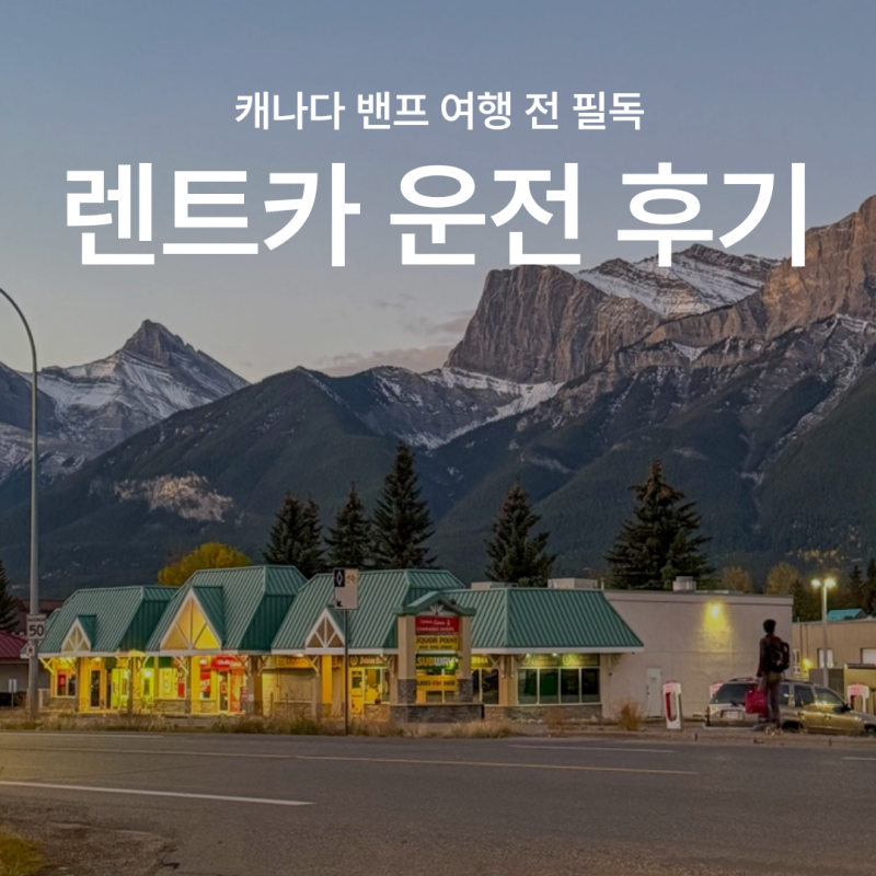 캐나다 밴프 여행 렌트카 가격 비교 허츠 운전 후기