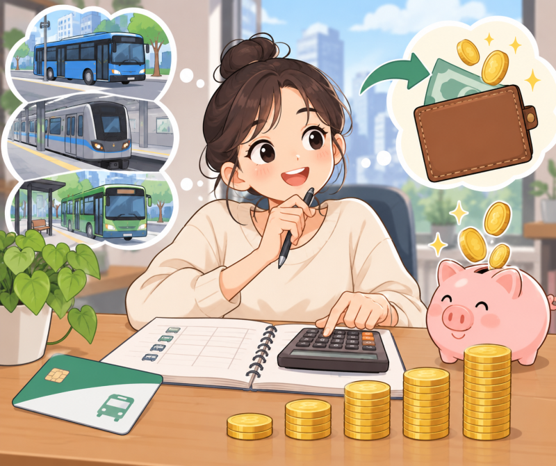 K패스 모두의카드 월 교통비별 환급액 얼마? 직접 계산하는 방법