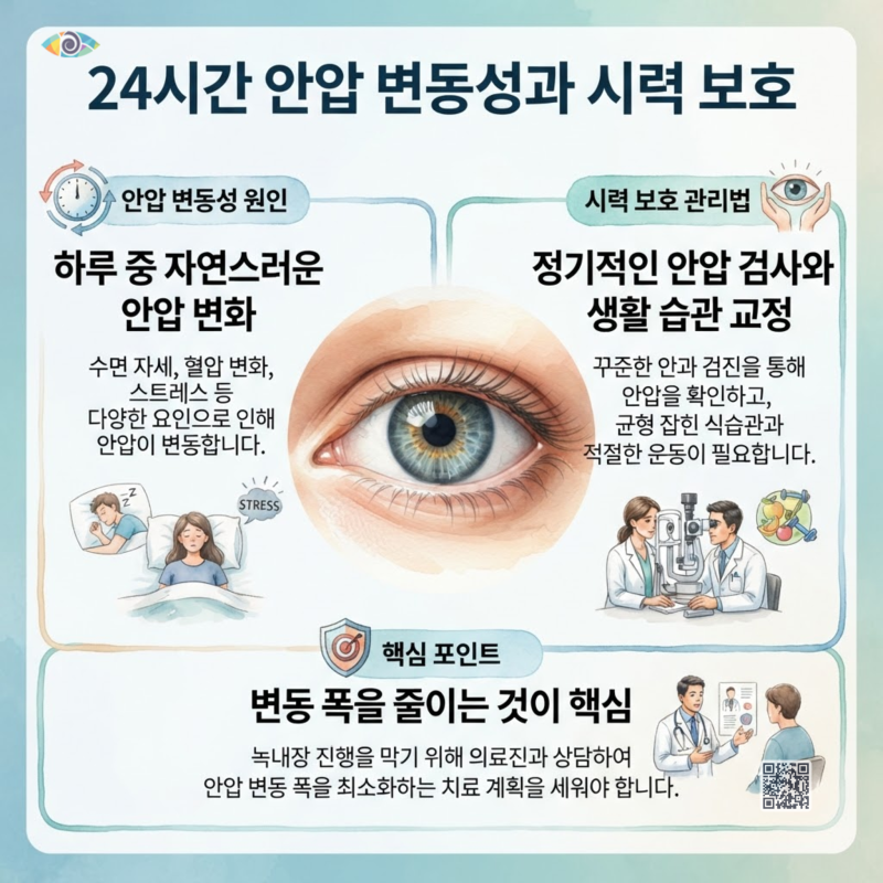 정상안압 녹내장 24시간 안압 변동성 원인과 시력 보호 관리법
