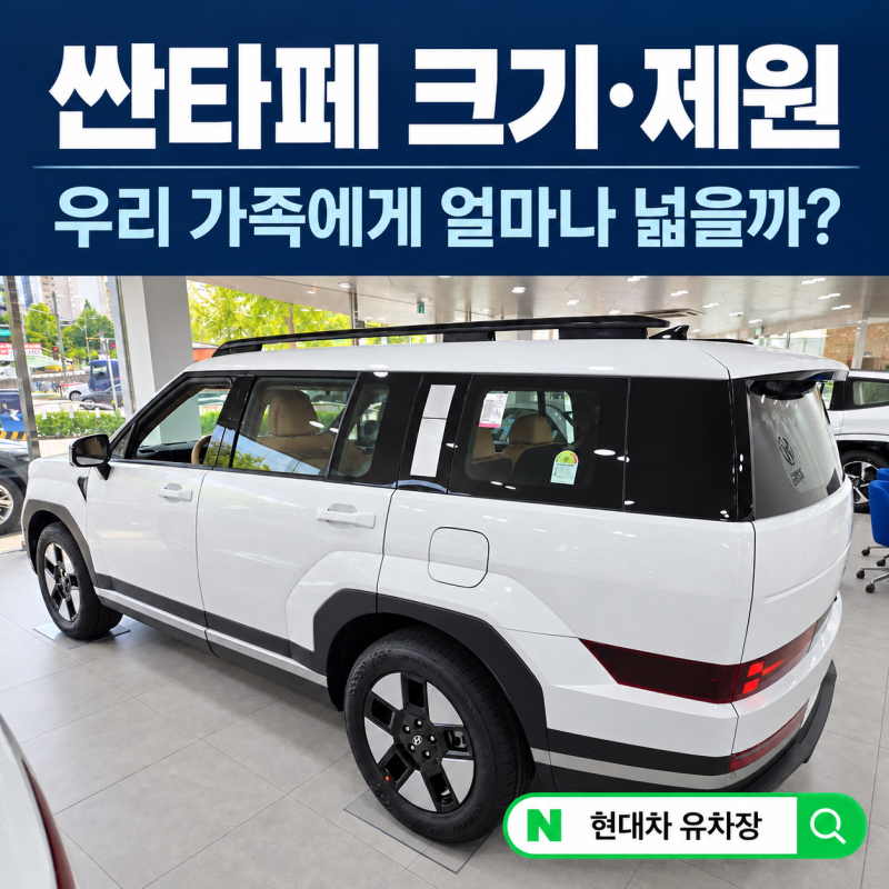 싼타페 크기·제원, 6인승 실물로 살펴보니…우리 가족에게 얼마나 넓을까?