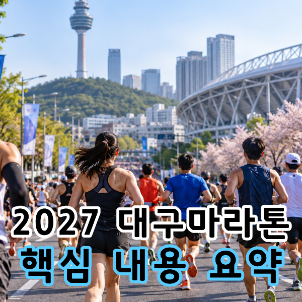 2027 대구마라톤 일정·접수 총정리｜2026년과 달라진 코스 비교