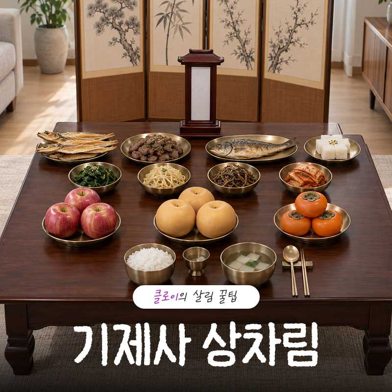 기제사상차림 사진으로 함께 보는 간소한 준비 방법