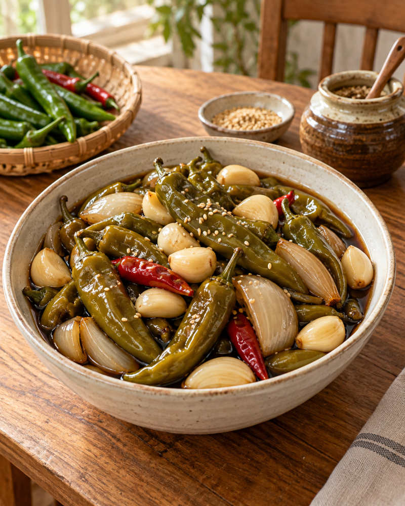 고추 간장 장아찌 황금레시피｜끓이지 않고 아삭하게 만드는 초간단 밑반찬