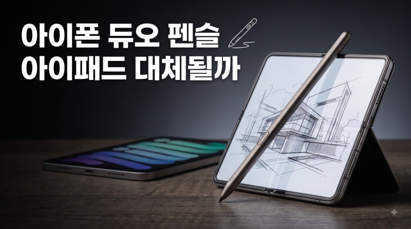 아이폰 듀오 애플펜슬 되는데, 아이패드 살 이유 남았을까?