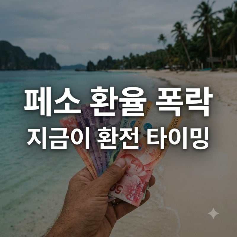 "지금이 기회인가.." 필리핀환율계산기 결과 보고 여행 짐 챙기는 이유