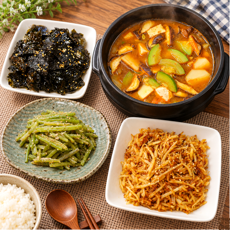 표고버섯 감자 애호박 된장찌개와 잘 어울리는 집밥 반찬 3가지