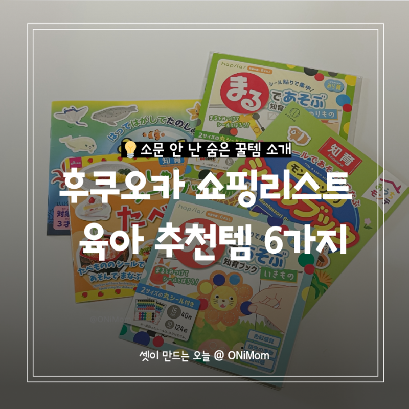 후쿠오카 쇼핑 리스트, 아무도 알려주지 않았던 육아 추천템 6가지