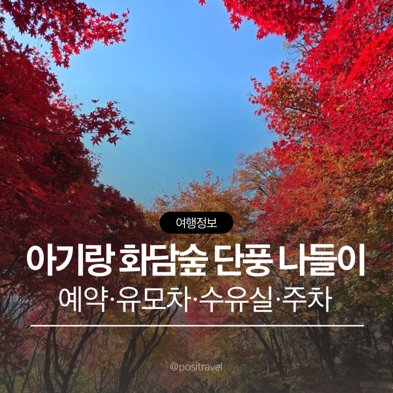 화담숲 단풍시기 예약방법 아기랑 나들이 유모차 슈유실 주차 꿀팁