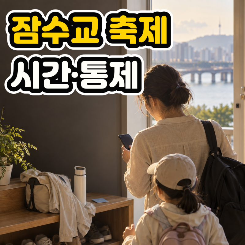 2026 잠수교 뚜벅뚜벅 축제, 9월 13일 프로그램과 교통통제