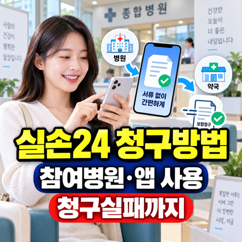 실손24 청구방법｜참여병원 확인부터 앱 사용·청구실패 해결까지
