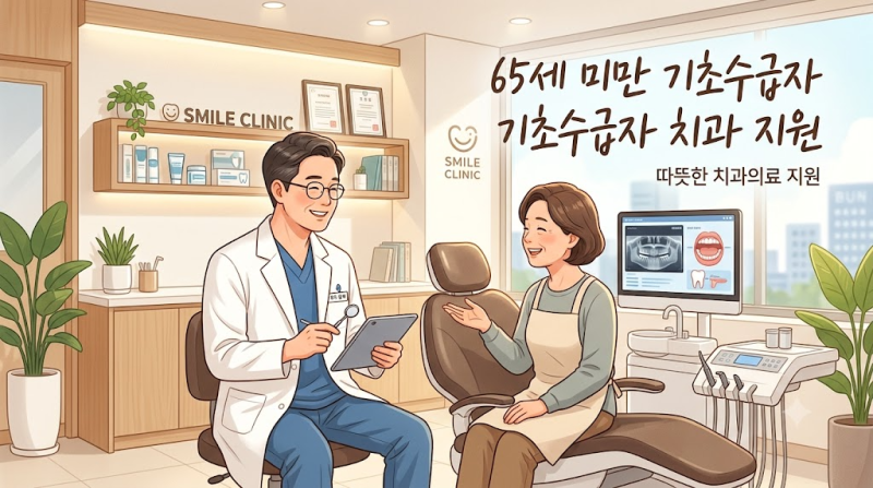 65세 미만 기초수급자(의료급여)도 치과 치료비 지원받을 수 있을까?