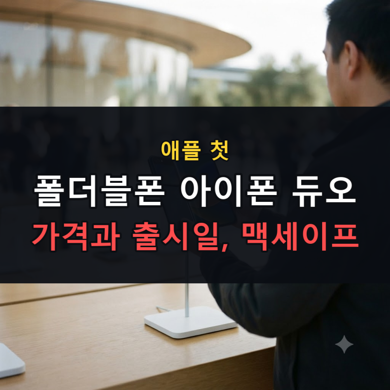 애플 첫 폴더블폰 아이폰 듀오 가격과 출시일, 맥세이프