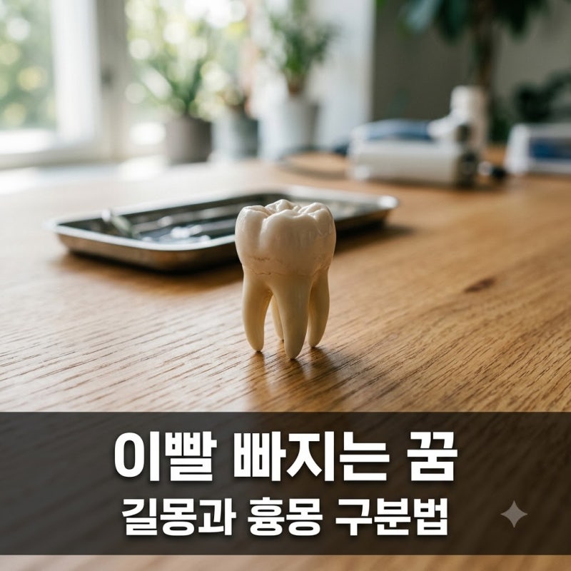 이빨 빠지는 꿈 진짜 흉몽일까? 위치별 핵심 의미 6가지