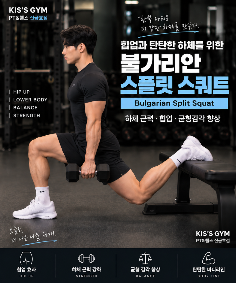 [ 신금호PT / 신금호역PT ] 힙업 운동추천 불가리안 스플릿 스쿼트 자세와 효과!