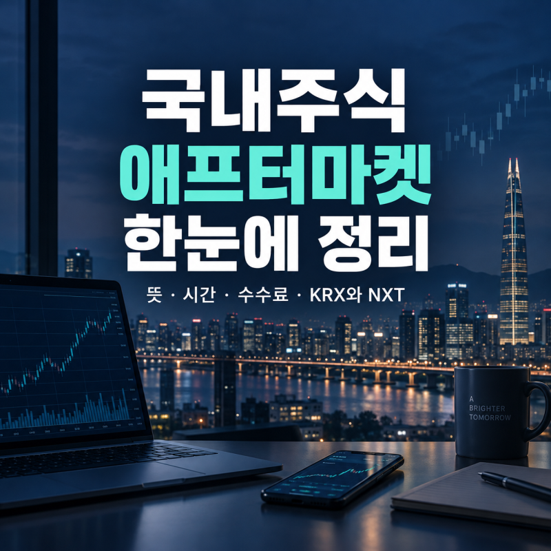 국내주식 애프터마켓 뜻·시간·수수료 총정리｜KRX NXT 차이까지