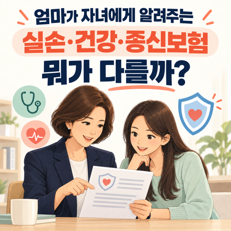 보험종류 한 번에 정리 | 실손보험(실비)·건강보험·종신보험, 2030이라면 이것부터 알아두세....