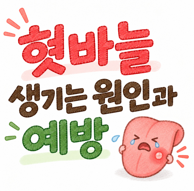 혓바늘이 반복된다면? 피로 외에 의심해볼 3가지 원인