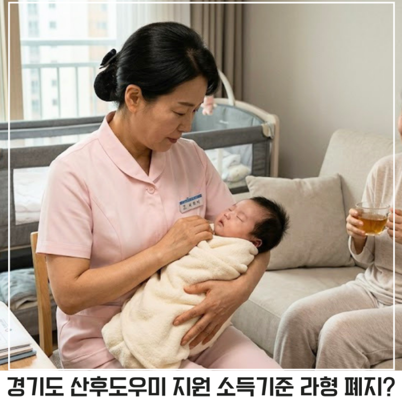 "산후도우미 지원금 라형까지 끊긴다고?" 경기도 출산지원금 폐지, 내 혜택은 ?