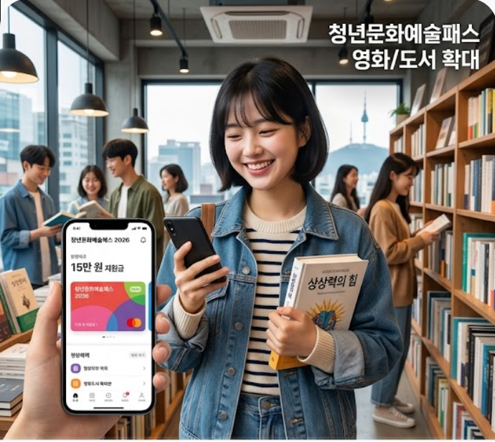 [2026 청년문화예술패스] 연 최대 20만원 지원! 대상 확대부터 영화·도서 사용법 및 신청 정리