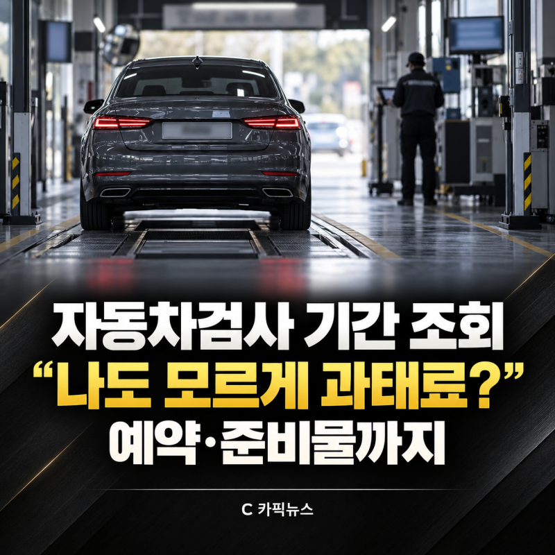자동차검사 기간 조회 “나도 모르게 과태료?” 예약·준비물까지 한 번에