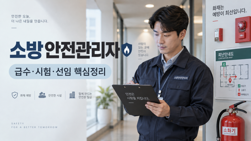 소방안전관리자 2급부터 따면 될까? 1급 차이와 취업 활용까지