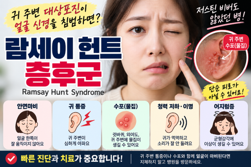 저스틴 비버가 앓았던 람세이 헌트 증후군, 귀 주변 대상포진이 안면신경을 침범하면 생길 ....