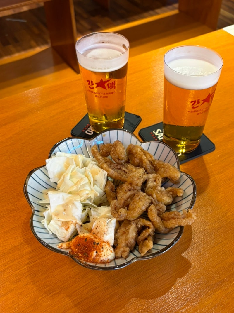 [광안리 2차 술집] 스탠딩바 일본감성 삿포로 생맥주 맛집, 간빠맥주 광안2호점