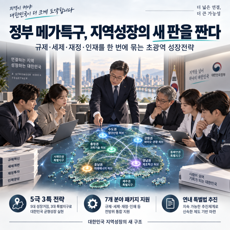 정부 ‘메가<b>특구</b>’ 추진 본격화