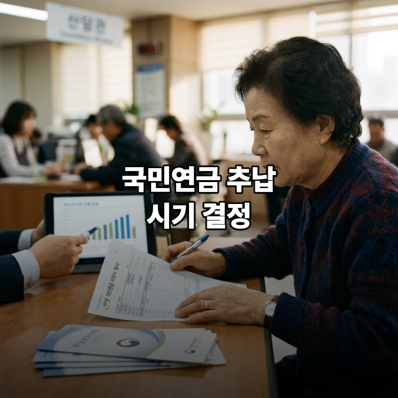 국민연금 추납 신청 늦을수록 손해 보는 시기와 인상된 보험료율