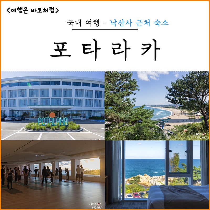 강원도 양양 여행 포타라카 낙산비치웰니스 호텔 낙산사 숙소 추천