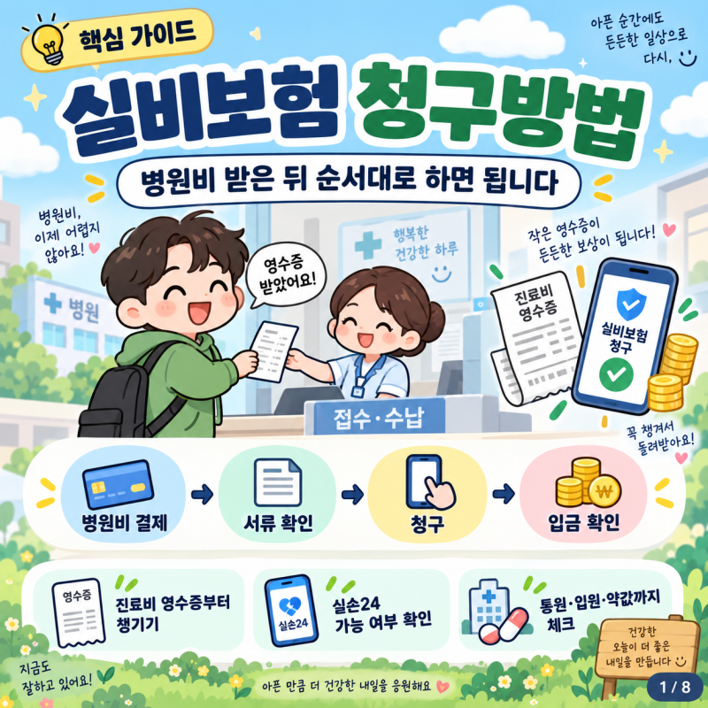 실손보험 청구방법 2026｜실손24부터 병원비 청구서류까지 정리.