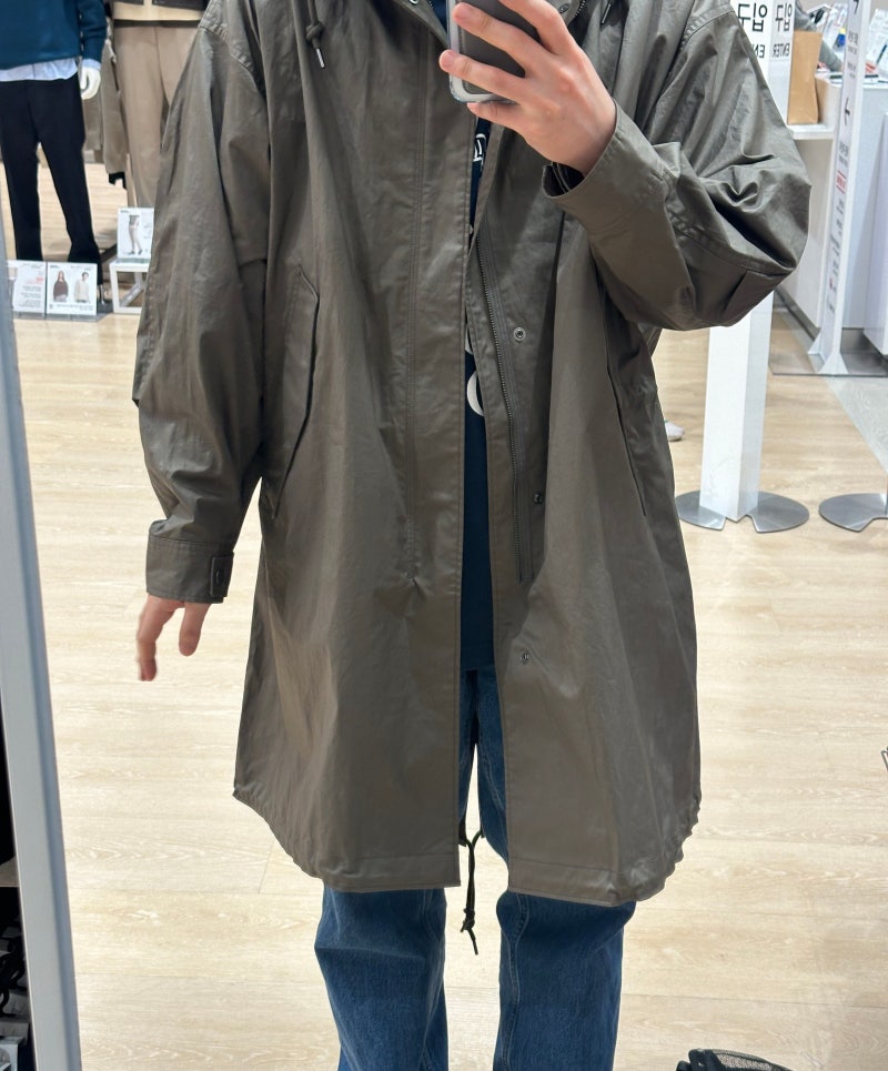 유니클로 피쉬테일 파카 카키 색상 구매 후기! 르메르 마지막 컬렉션