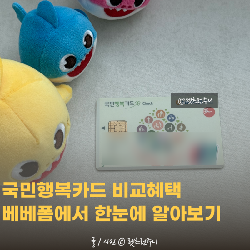 국민행복카드 발급 비교 혜택 사은품 바우처 베베폼에서 한눈에 알아보기