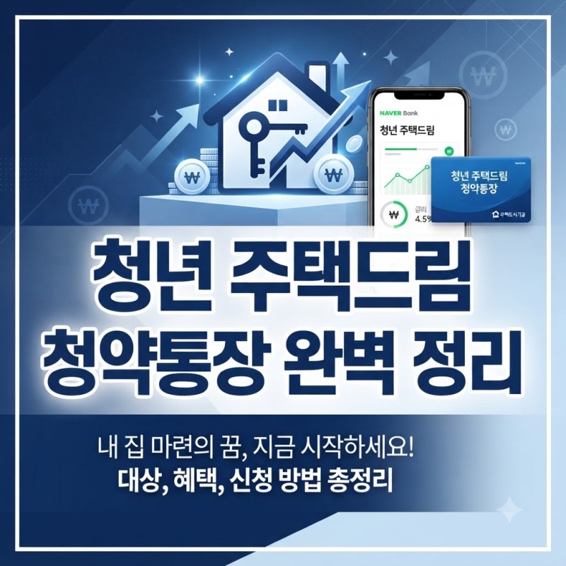 청년 주택드림 청약통장 완벽 정리 (전환방법, 비과세 조건, 종류, 해지 방법까지)