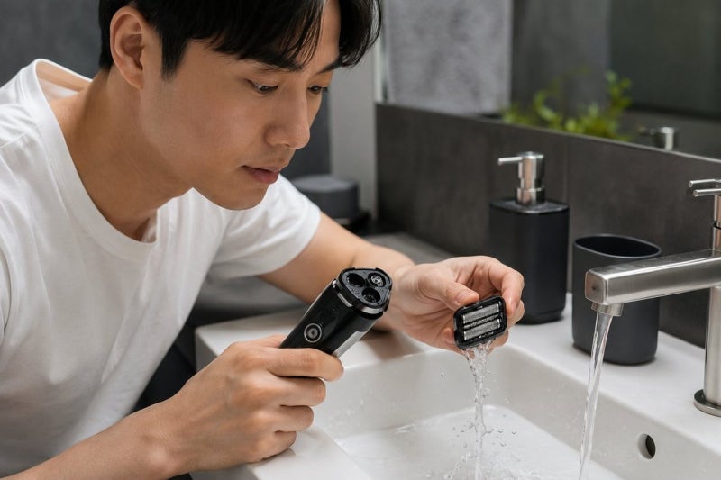 방수 전기면도기 세척 및 관리법: 수동 물세척, 브러시 사용, 건조 기준 완벽 정리 한눈에 살....