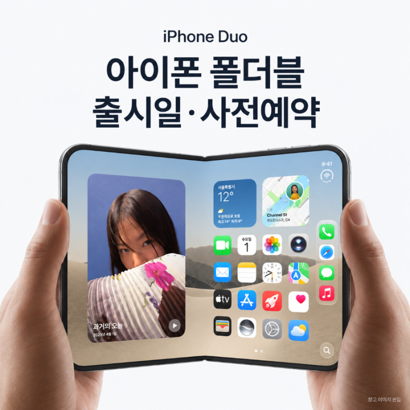 아이폰 폴더블 출시일｜아이폰 듀오 국내 사전예약 언제부터?