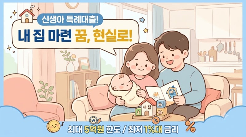 신생아 특례대출 조건 총정리; 소득완화기준,금리,디딤돌vs버팀목비교