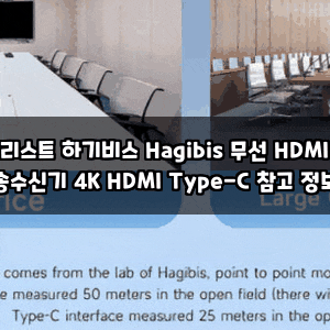 리스트 하기비스 Hagibis 무선 HDMI 송수신기 4K HDMI Type-C 참고 정보
