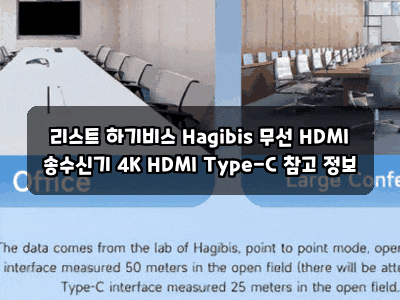 리스트 하기비스 Hagibis 무선 HDMI 송수신기 4K HDMI Type-C 참고 정보