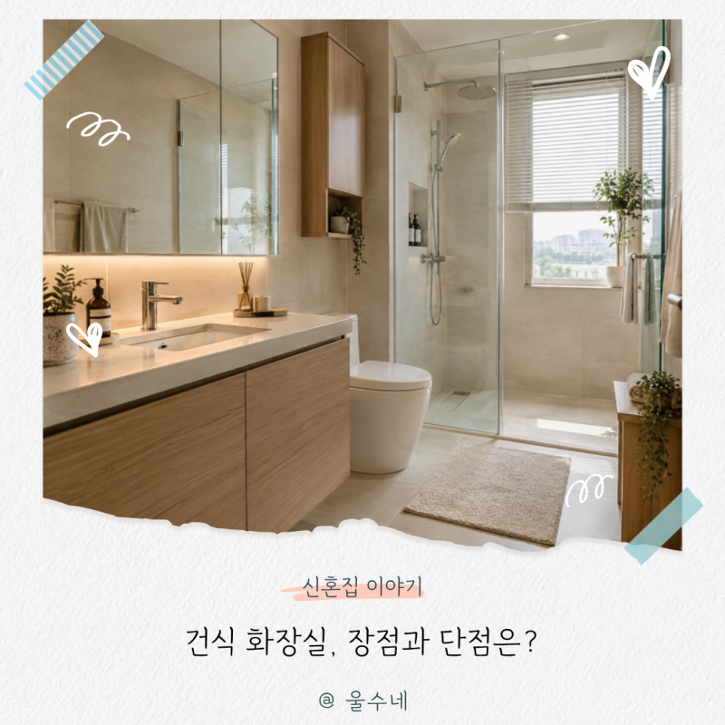 건식 화장실, “사진만 보면 당장 하고 싶지만…” 욕실 인테리어 오해와 진실