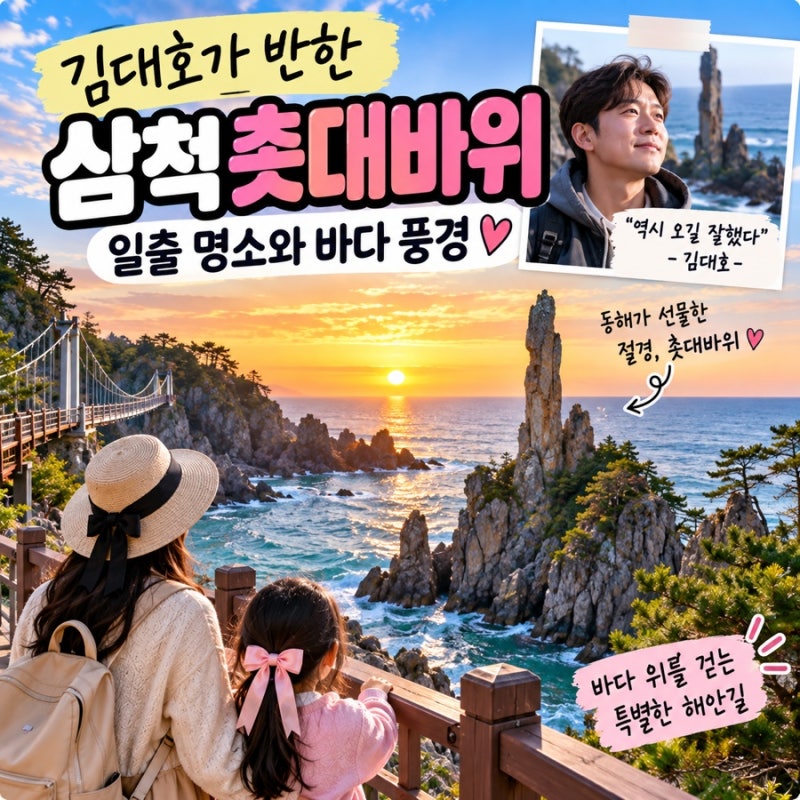 김대호가 반한 삼척 촛대바위 일출 명소와 바다 풍경