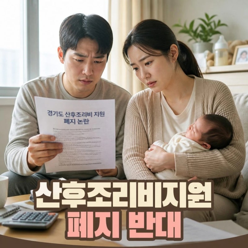 경기도 산후조리비 지원 폐지 반대 청원과 논란 정리