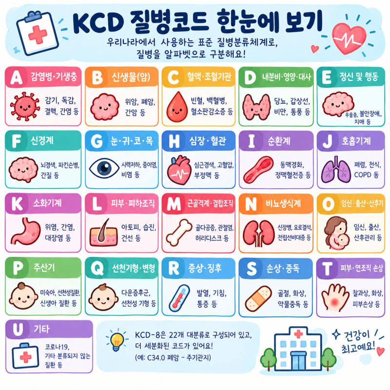 [용어] 의학용어 정리 : KCD 질병코드