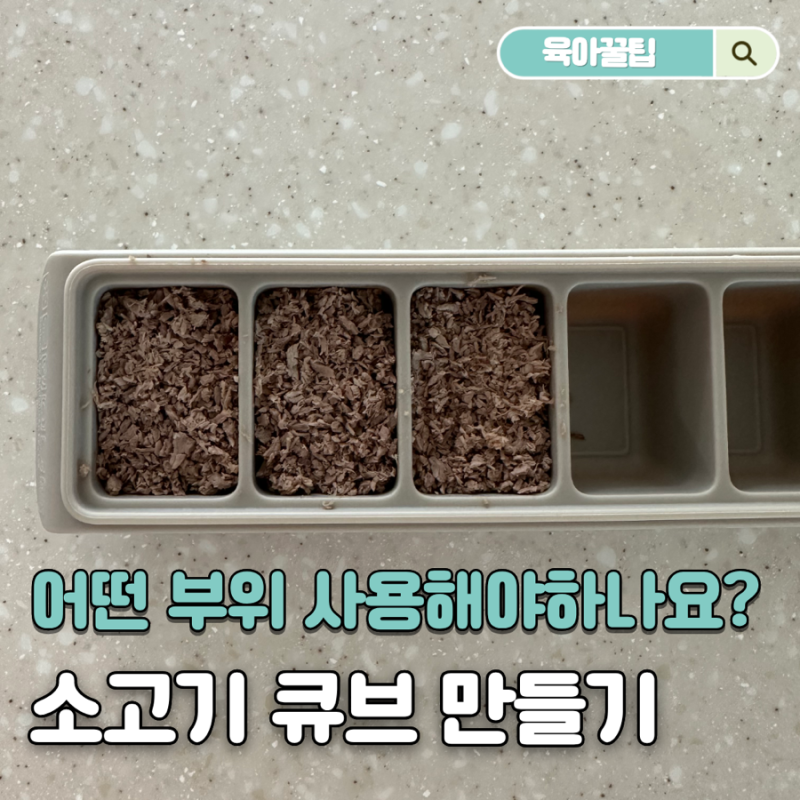 이유식 소고기 큐브 만드는 방법, 이유식 소고기 토핑 만들기